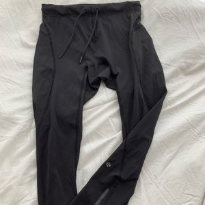 Lululemon full length black leggings with tie